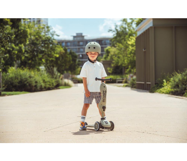 Scoot & Ride Highwaykick 1 Jeździk i hulajnoga 2w1 Olive - 1265377 - zdjęcie 11